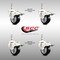 Service Caster 3.5 Inch 316SS Black Polyurethane Swivel 10mm Stem Caster Set Lock Brake SCC SS316TSTTL20S3514-PPUB-BLK-M1015-4 - alternate 4